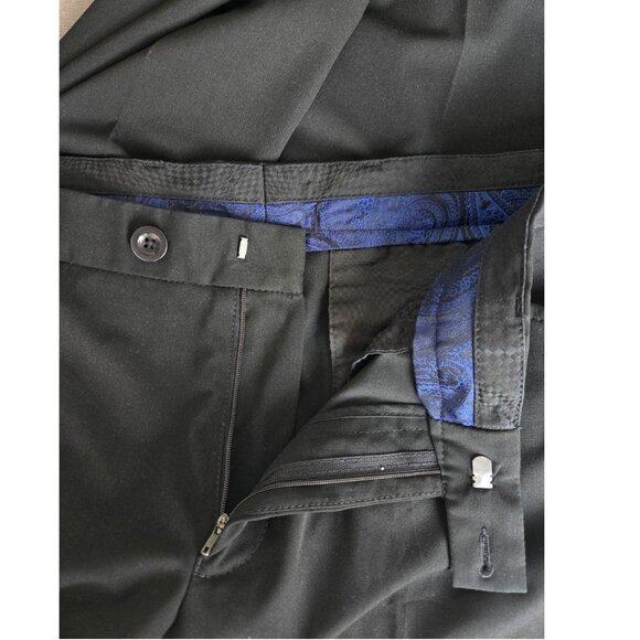 Alberto Pants Men's 39 x 30.5 Ceramica Dress Pants Black - Picture 3 of 12